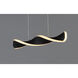 Pirouette LED 40 inch Black Linear Pendant Ceiling Light