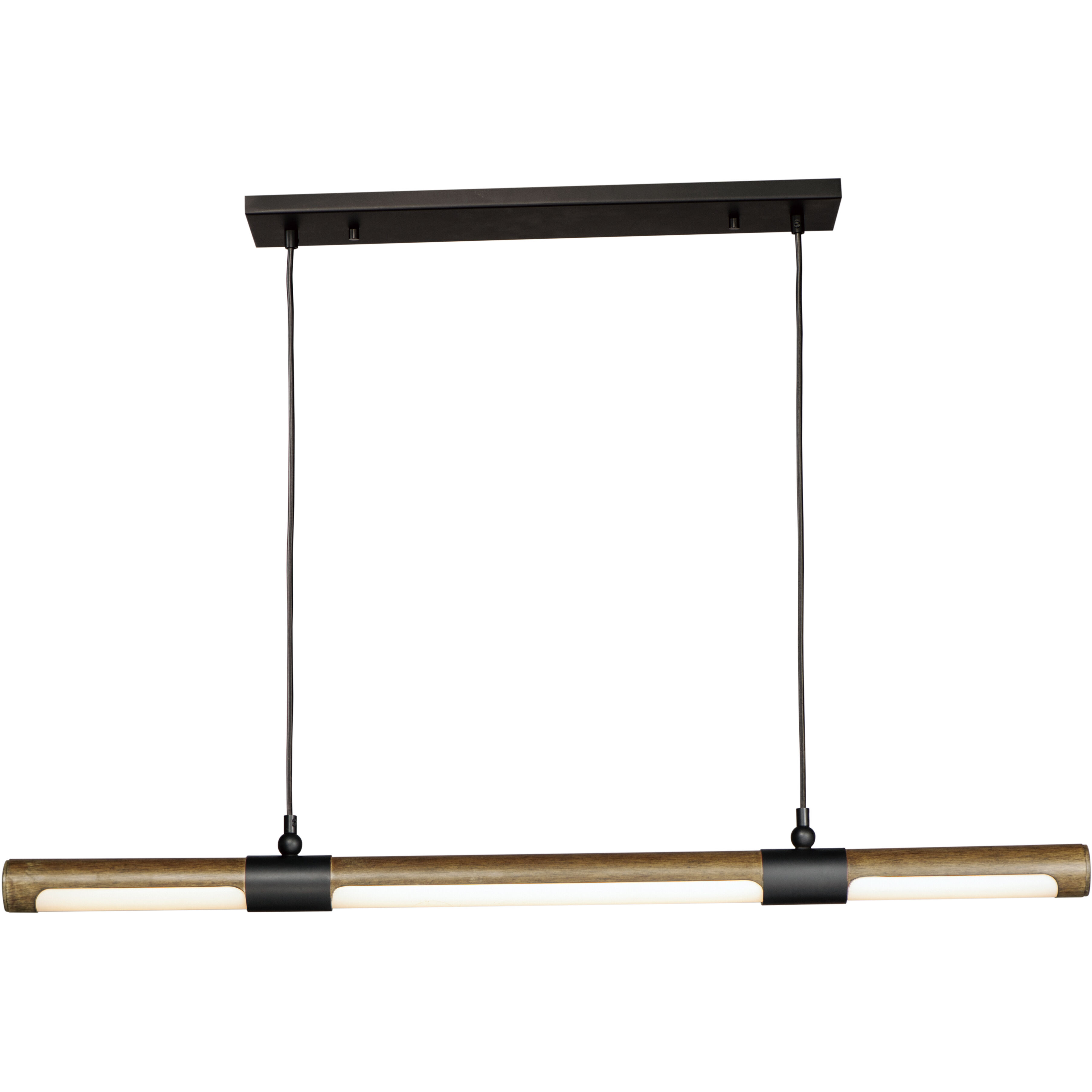 Rollo LED 3 inch Antique Pecan and Black Multi-Light Pendant Ceiling Light