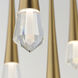 Pierce LED 24.75 inch Gold Multi-Light Pendant Ceiling Light