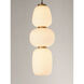 Soji LED 6 inch Black and Gold Single Pendant Ceiling Light