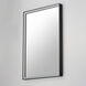 Bevel 30 X 24 inch Brushed Black LED Wall Mirror