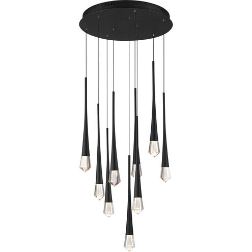 Pierce LED 19 inch Black Multi-Light Pendant Ceiling Light