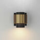 Reveal Outdoor LED 5.25 inch Black and Gold Outdoor Wall Mount