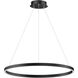 Groove 5CCT LED 32 inch Black Single Pendant Ceiling Light