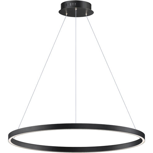 Groove 5CCT LED 32 inch Black Single Pendant Ceiling Light