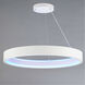 iCorona WiZ LED 36.5 inch Matte White Suspension Pendant Ceiling Light