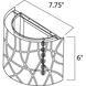 Inca Wall Sconce Wall Light in Polished Chrome, Clear/White