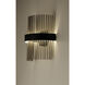 Chimes WiZ LED 7 inch Black and Satin Nickel Wall Sconce Wall Light