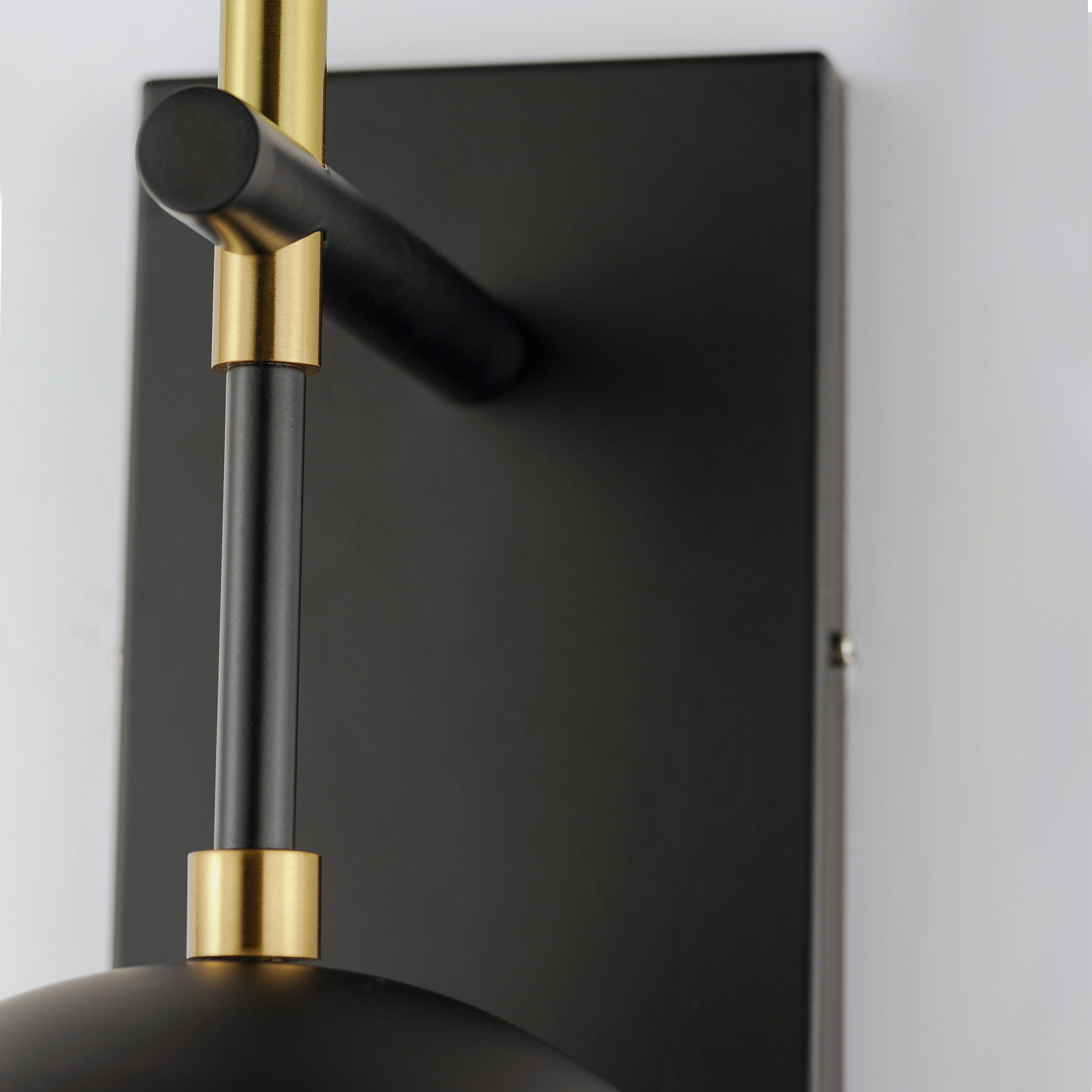 Brass and black wall lights top