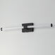 Fuse LED 30 inch Black Bath Vanity Wall Light