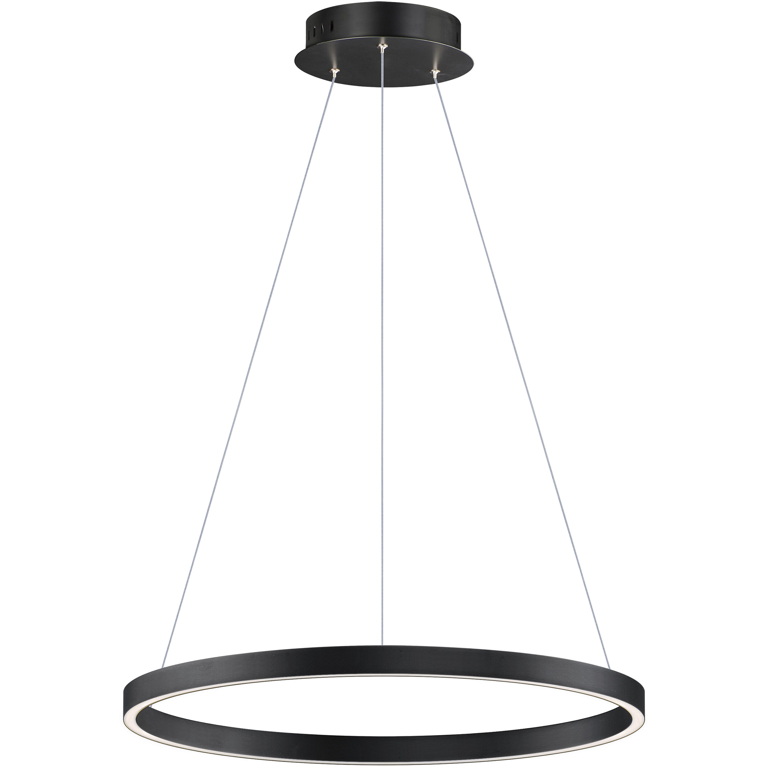 Groove 5CCT LED 24 inch Black Single Pendant Ceiling Light