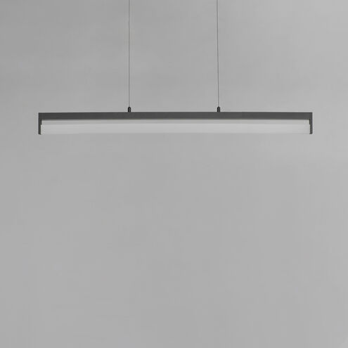 Crossbar LED 1.25 inch Black Single Pendant Ceiling Light