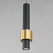 Reveal LED 2.75 inch Black and Gold Single Pendant Ceiling Light