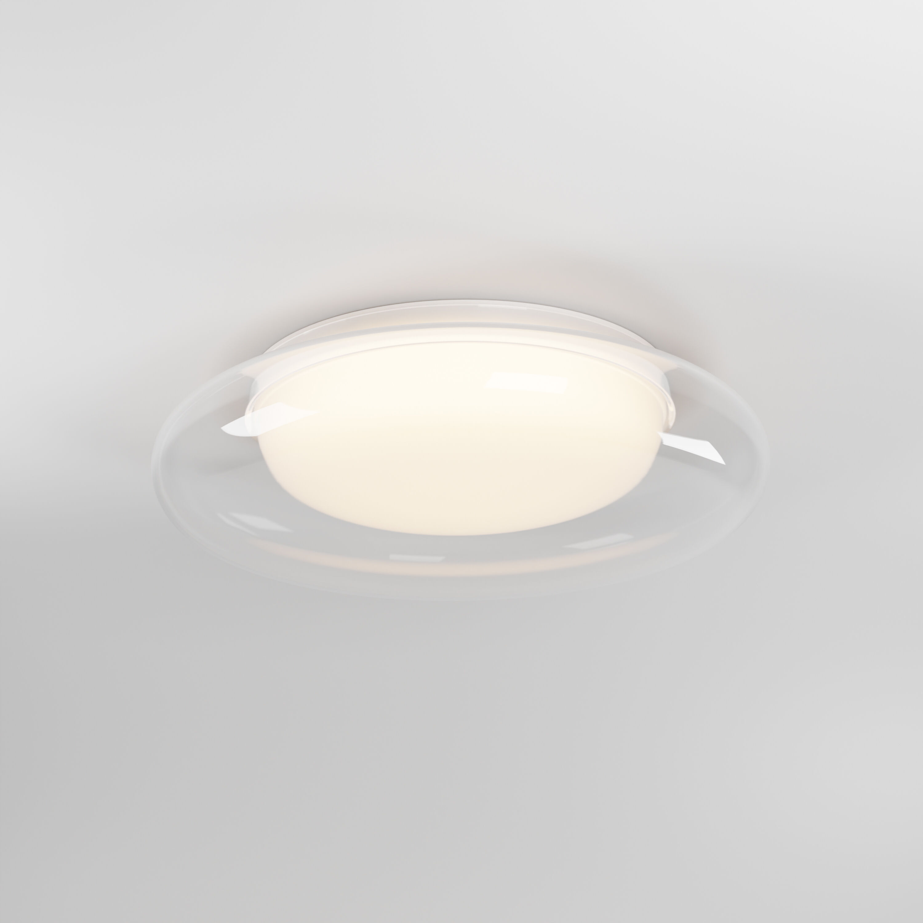 Bubble LED 13.75 inch White Flush Mount Ceiling Light