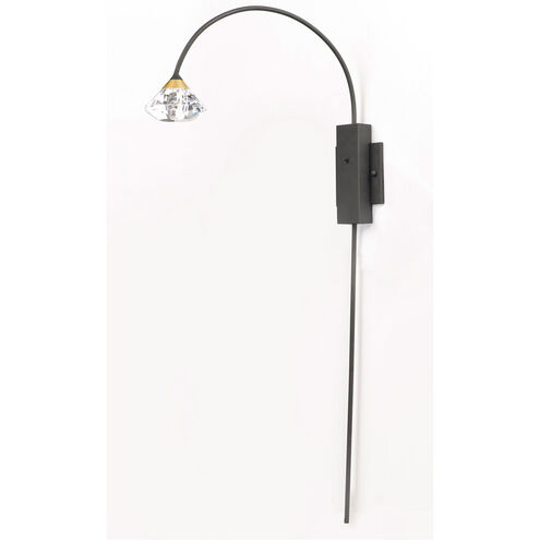 Hope LED 4.75 inch Black and Metallic Gold Wall Sconce Wall Light