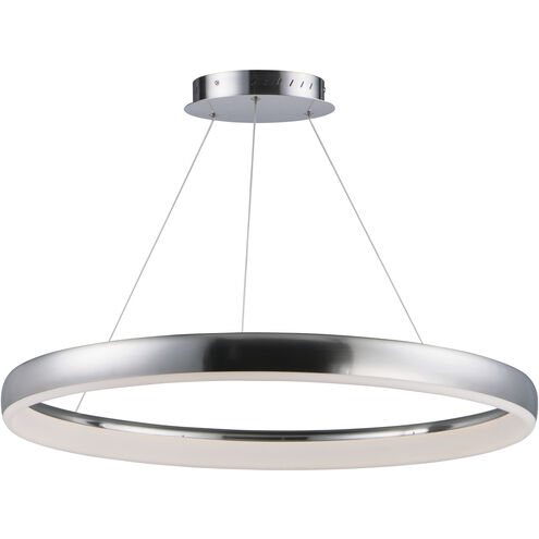 Innertube LED 31.5 inch Satin Nickel Single Pendant Ceiling Light