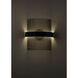 Chimes LED 7 inch Black and Satin Nickel Wall Sconce Wall Light