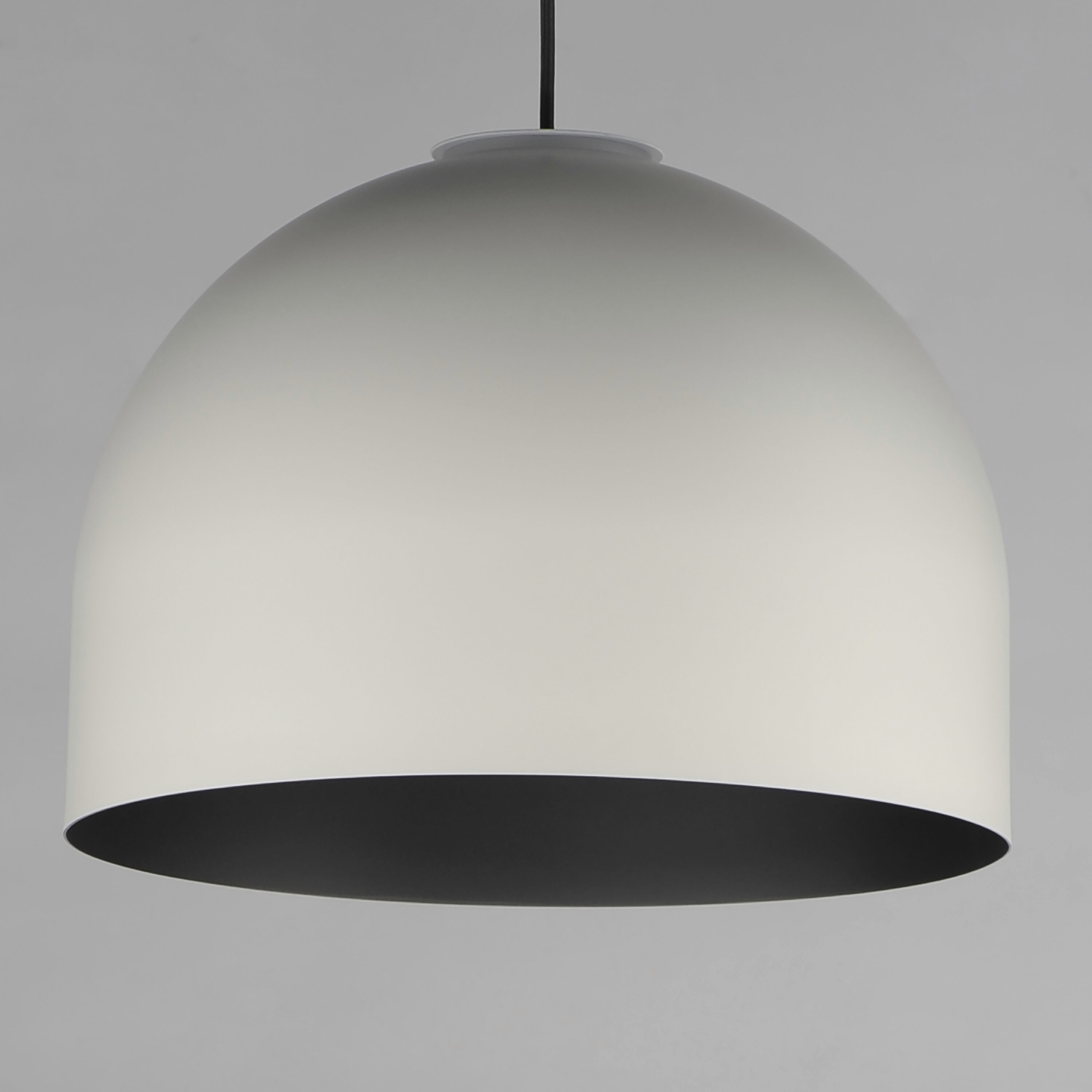 Foster LED 15.75 inch Black with Gold Single Pendant Ceiling Light in Gray and Black
