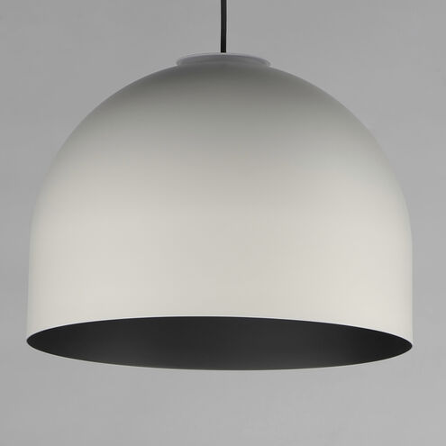 Foster LED 15.75 inch Black with Gold Single Pendant Ceiling Light in Gray and Black
