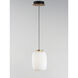 Soji LED 7 inch Black and Gold Single Pendant Ceiling Light