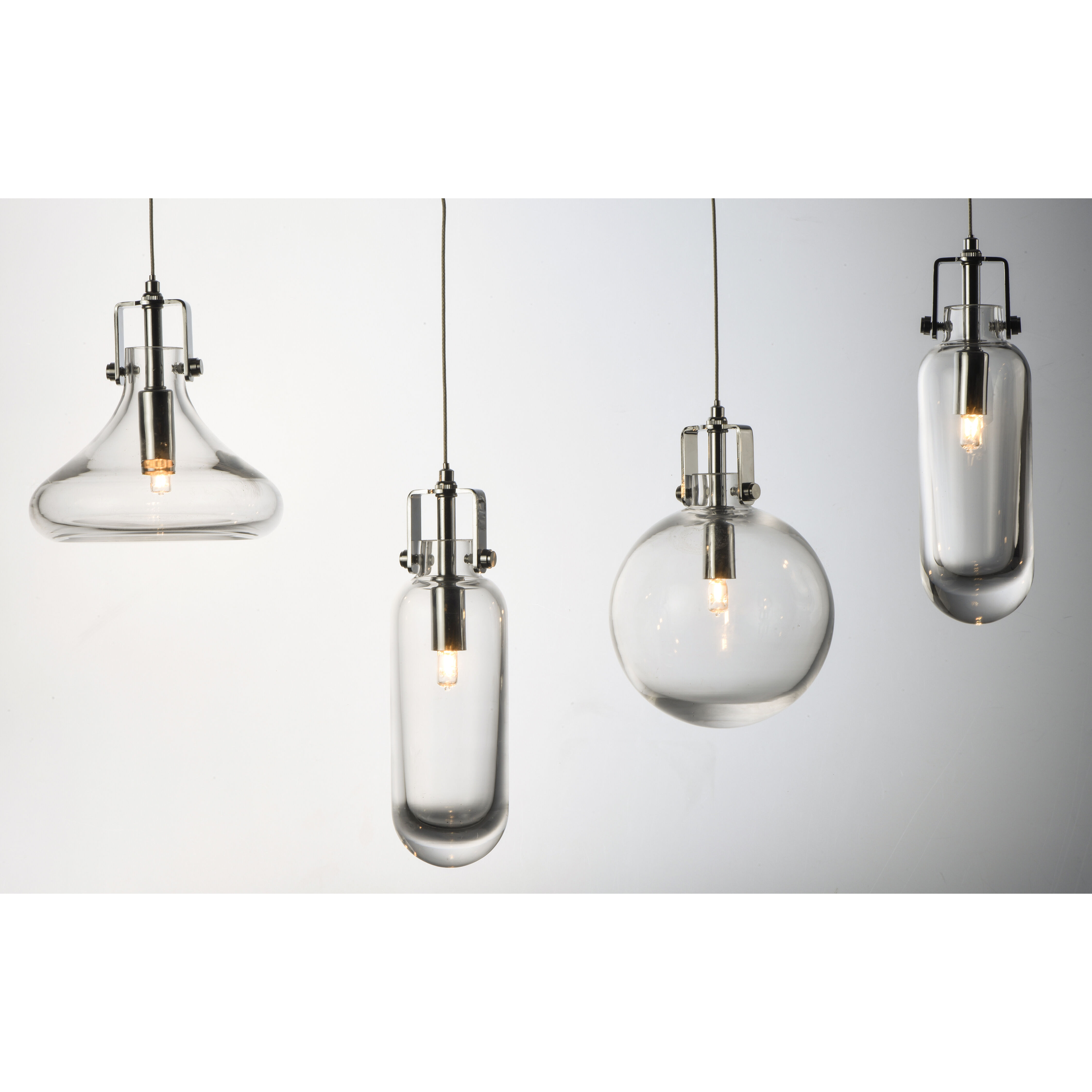 Kem 1 Light 2.75 inch Polished Chrome Single Pendant Ceiling Light