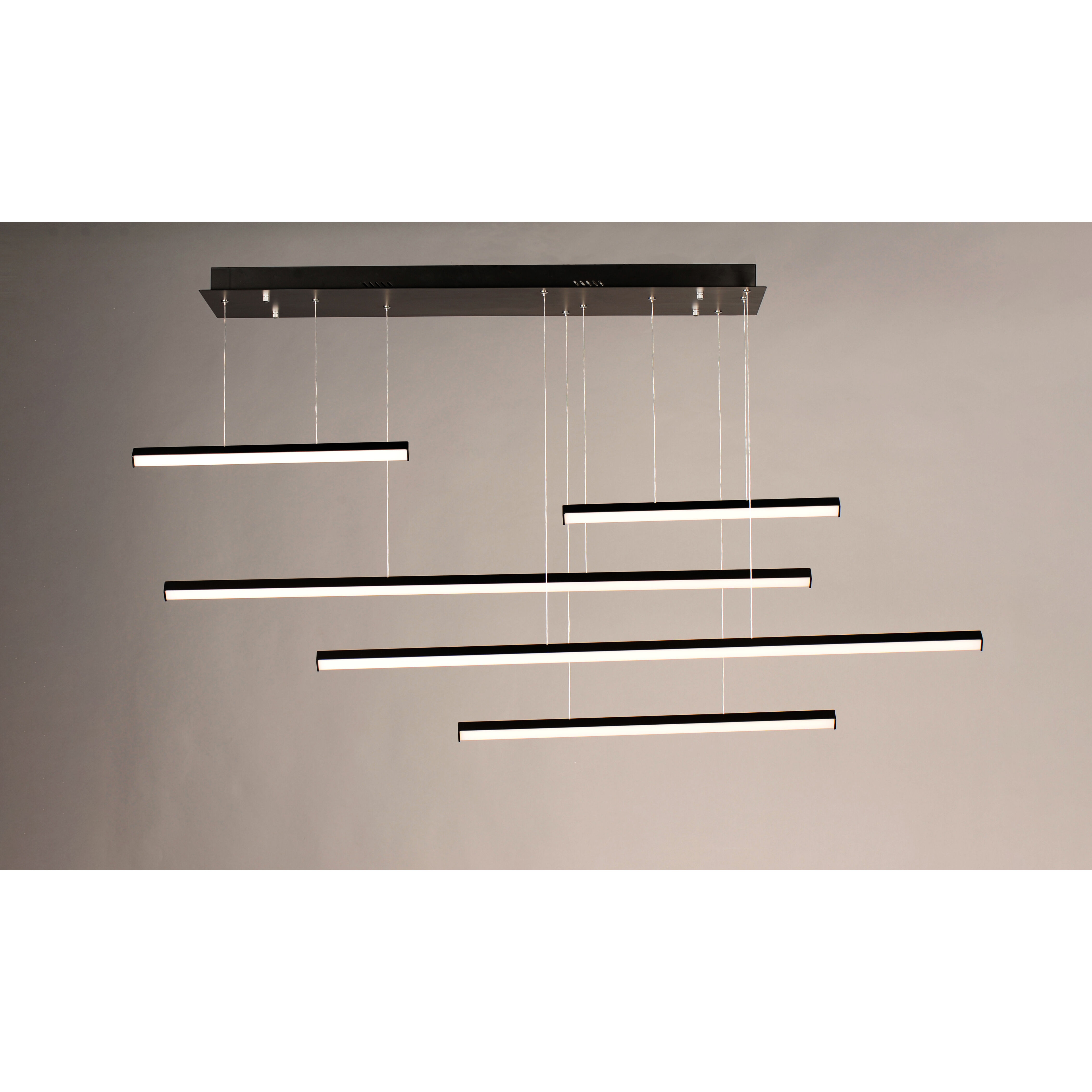 Hover LED 61 inch Black Multi-Light Pendant Ceiling Light