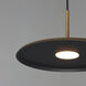 Berliner LED 13.75 inch Antique Brass Single Pendant Ceiling Light