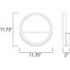 Hoopla Wall Sconce Wall Light in White/Gold