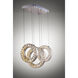 Charm LED 20.5 inch Polished Chrome Linear Pendant Ceiling Light