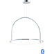 Halo-Old LED 40 inch Polished Chrome Single Pendant Ceiling Light