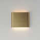 Spartan LED 7.75 inch Natural Aged Brass ADA Wall Sconce Wall Light