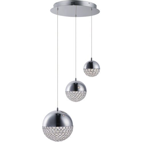 Eclipse LED 18.5 inch Polished Chrome Single Pendant Ceiling Light