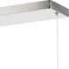 Vanish LED 36 inch Brushed Aluminum Linear Pendant Ceiling Light