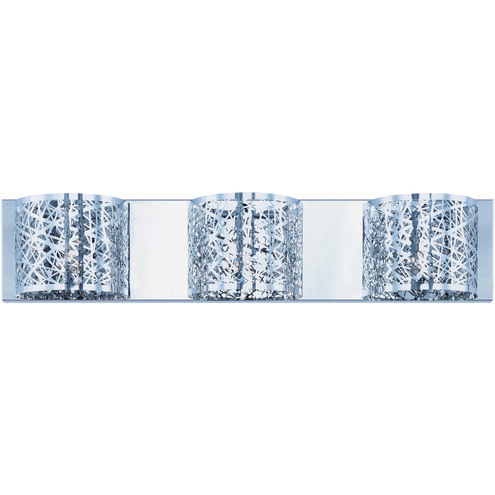 Inca LED 24 inch Polished Chrome Bath Vanity Light Wall Light in Clear/White, With Bulb