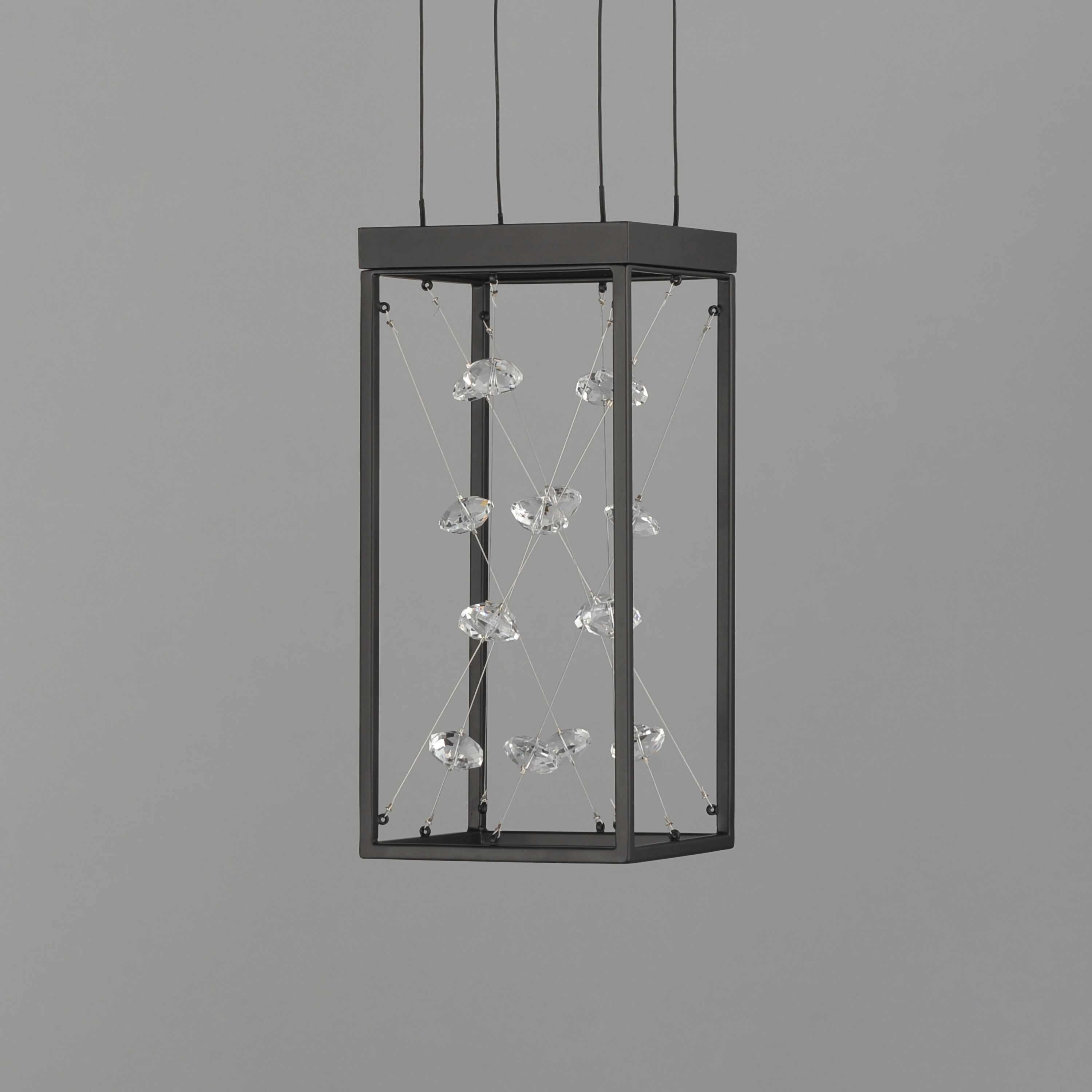 Entanglement LED 6 inch Black Single Pendant Ceiling Light