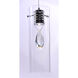 Solitaire LED 4.25 inch Polished Chrome Single Pendant Ceiling Light