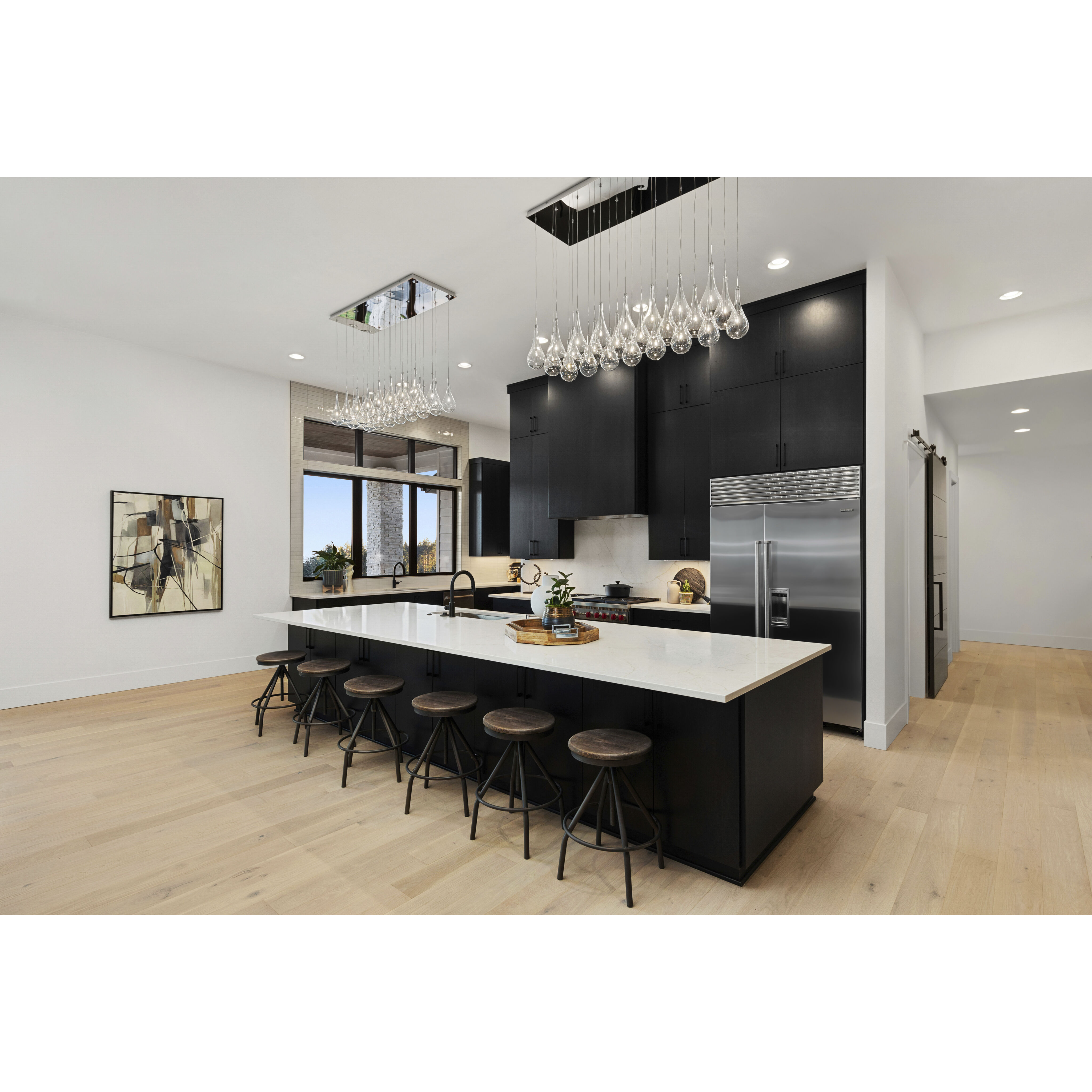 Larmes LED LED 51.5 inch Polished Chrome Linear Pendant Ceiling Light