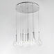 Larmes LED LED 22.75 inch Polished Chrome Single Pendant Ceiling Light