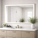 Framed 48 X 36 inch Satin Nickel LED Wall Mirror