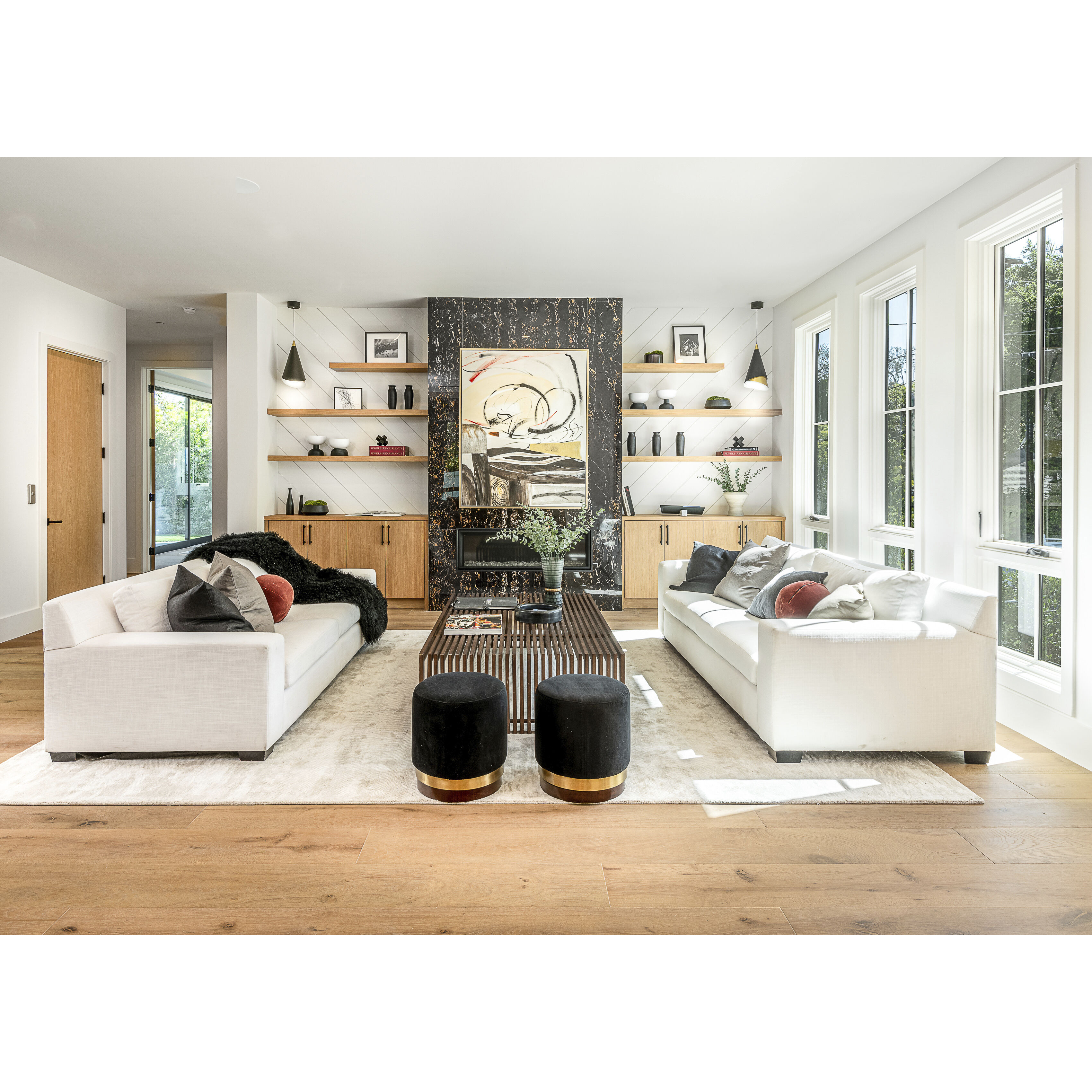 Mermaid LED 4.75 inch Black and Metallic Gold Mini Pendant Ceiling Light