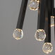 Allumettes LED 8.5 inch Black Multi-Light Pendant Ceiling Light