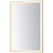 Framed 36 X 24 inch Satin Nickel LED Mirror
