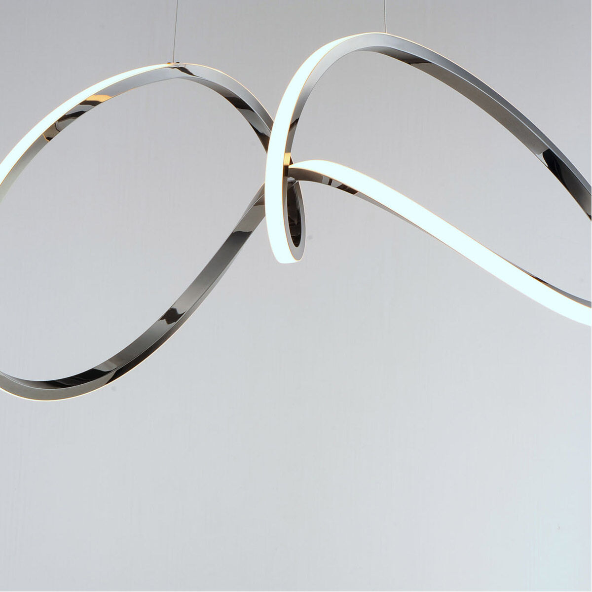 Perpetual LED 14.25 inch Black Chrome Single Pendant Ceiling Light