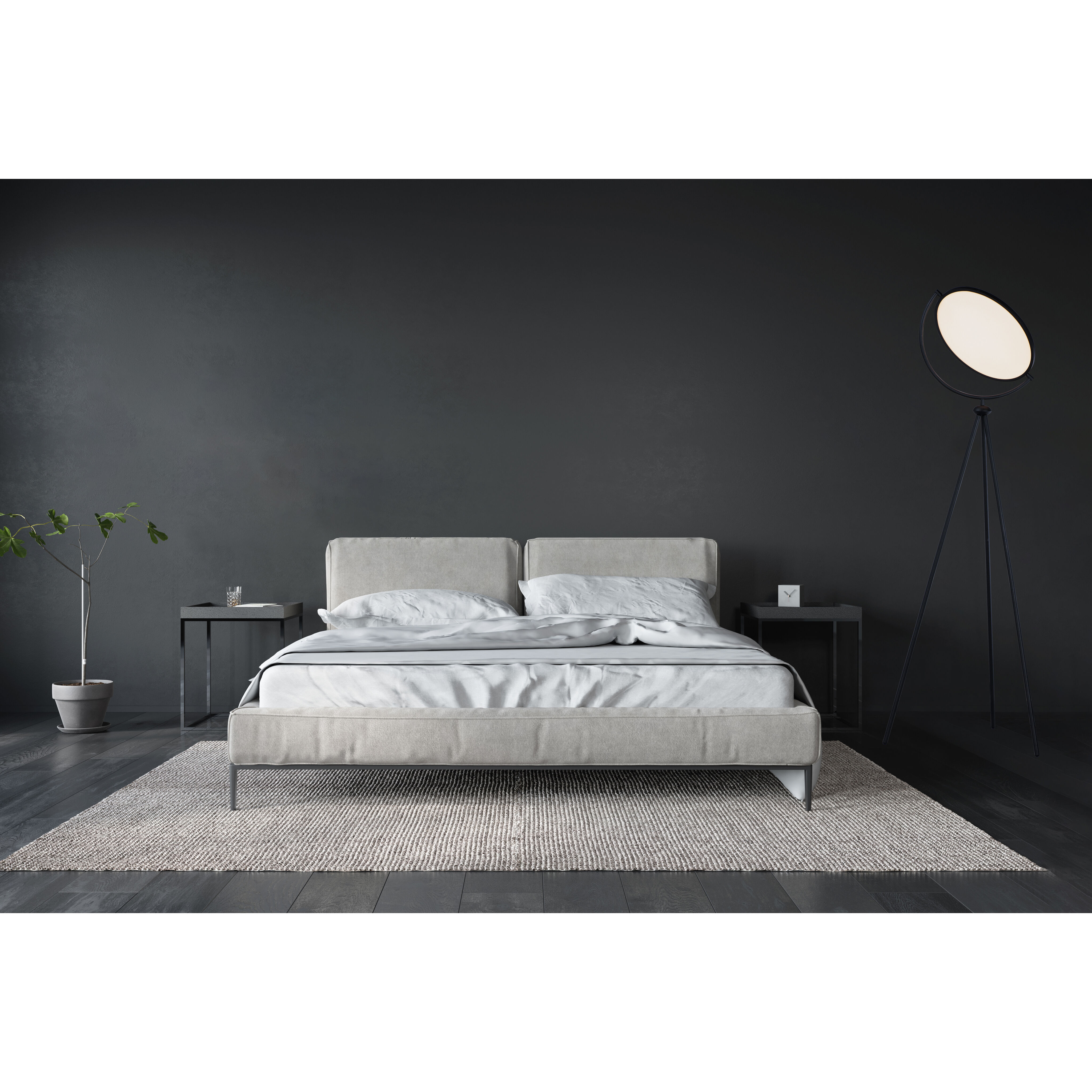 Paddle 68 inch 33.00 watt Black Floor Lamp Portable Light