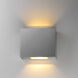 Alumilux Cube LED 7 inch Satin Aluminum ADA Wall Sconce Wall Light