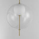 Martini LED 15.75 inch Natural Aged Brass Single Pendant Ceiling Light