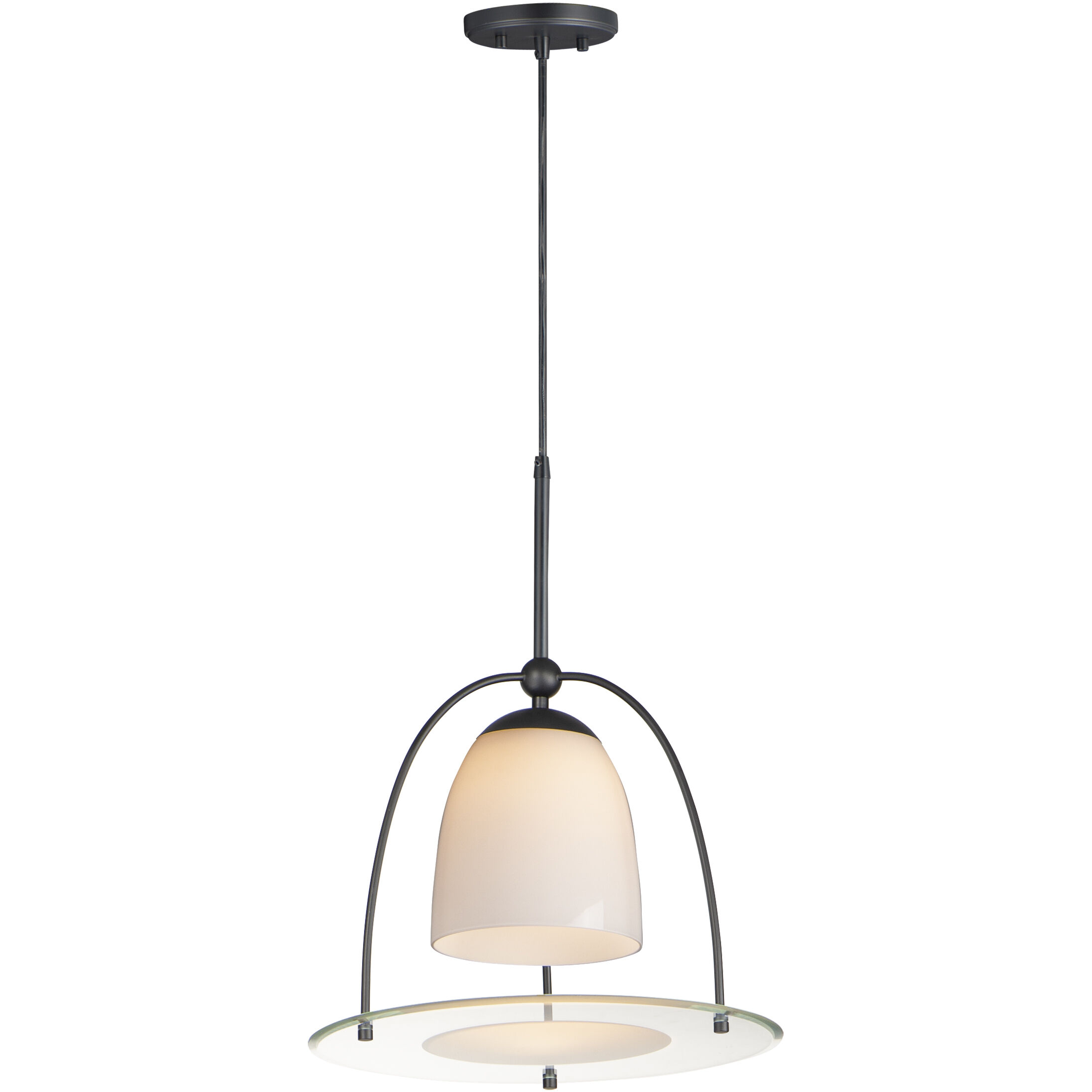 Focal Point LED 15 inch Black Single Pendant Ceiling Light