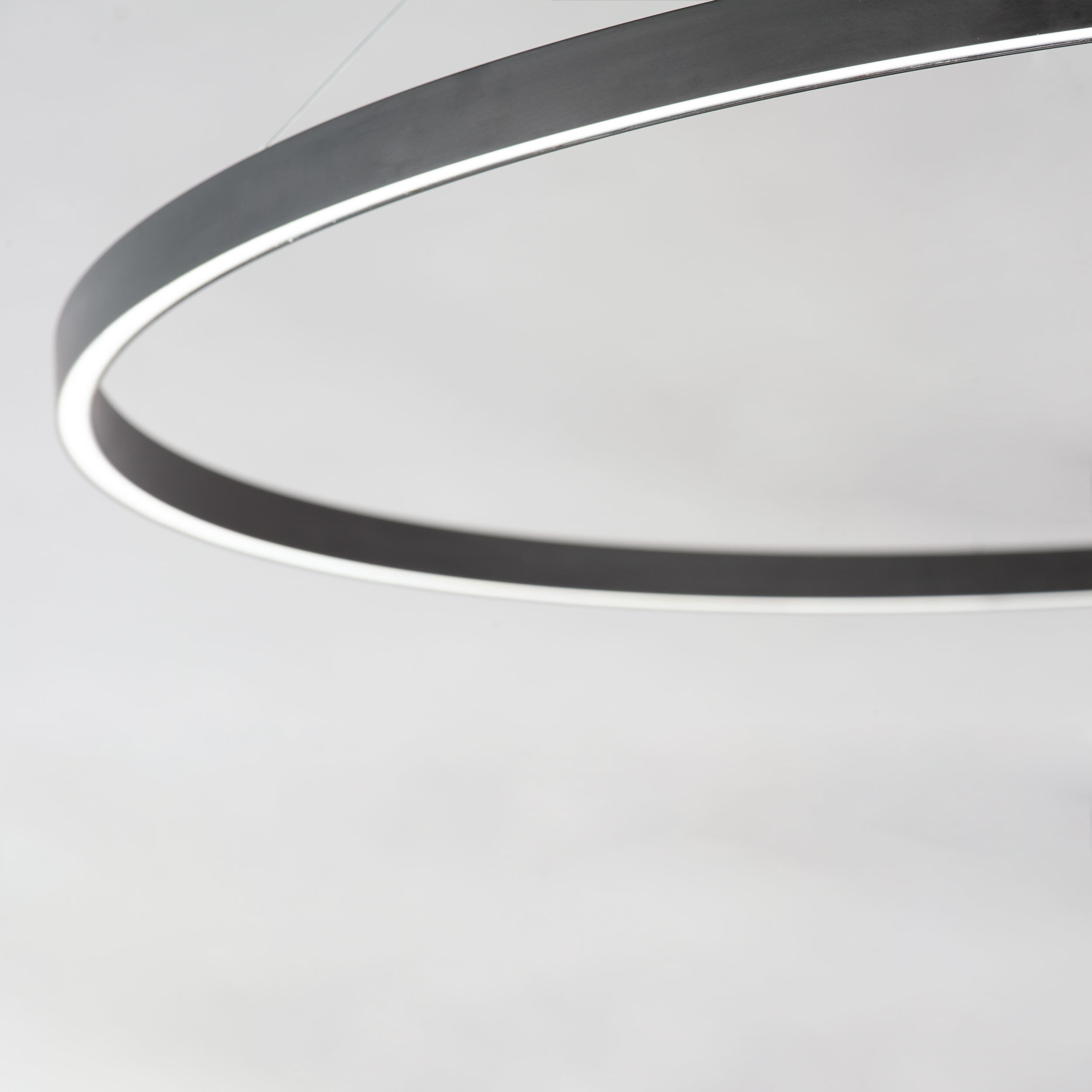 Groove LED 39.5 inch Black Single Pendant Ceiling Light