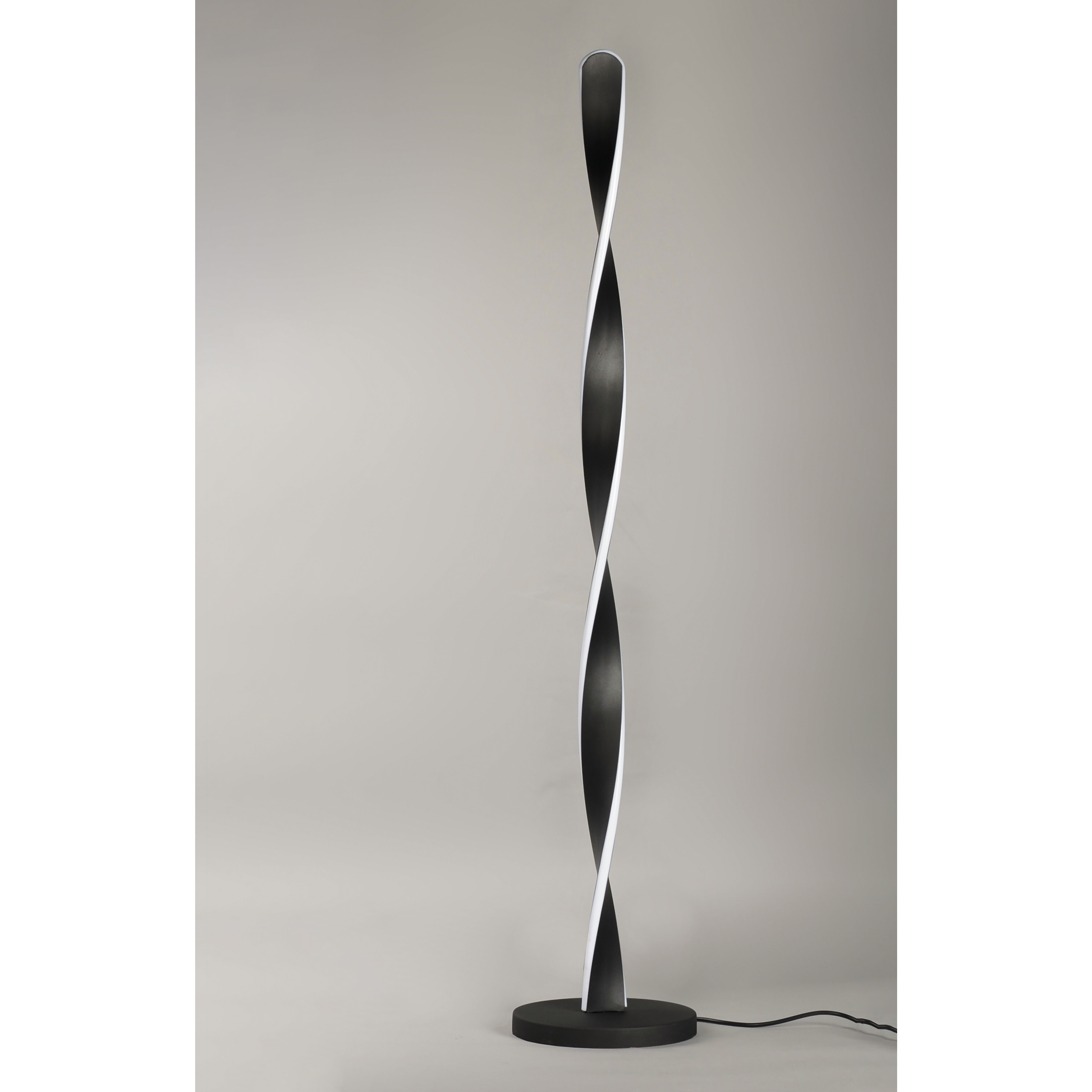 Pirouette 48 inch 40 watt Black Floor Lamp Portable Light