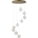 Rhythm LED 21.75 inch Gold Multi-Light Pendant Ceiling Light